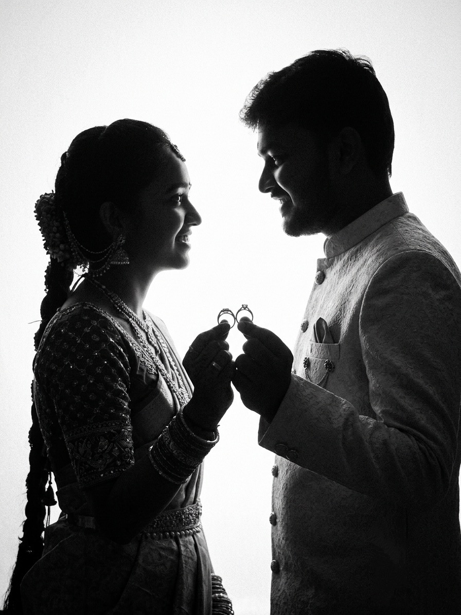 Ramakrishna & Mounika in traditional wedding attire